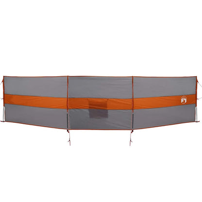 Frangivento Campeggio Grigio Arancione 490x123 cm Impermeabile
