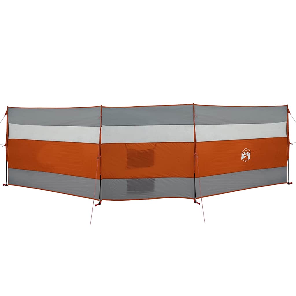 Frangivento Campeggio Grigio Arancione 508x130 cm Impermeabile