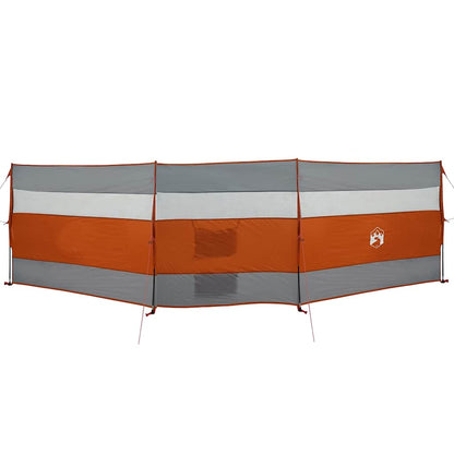 Frangivento Campeggio Grigio Arancione 508x130 cm Impermeabile