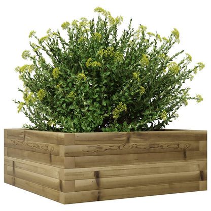 Fioriera da Giardino 60x60x23 cm in Legno di Pino Impregnato