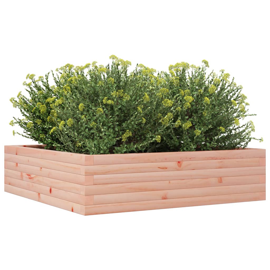Fioriera da Giardino 90x90x23 cm in Legno Massello di Douglas