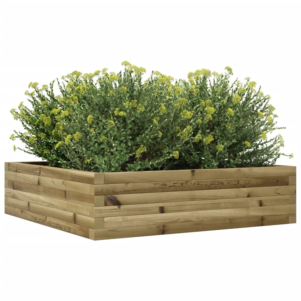 Fioriera da Giardino 90x90x23 cm in Legno di Pino Impregnato