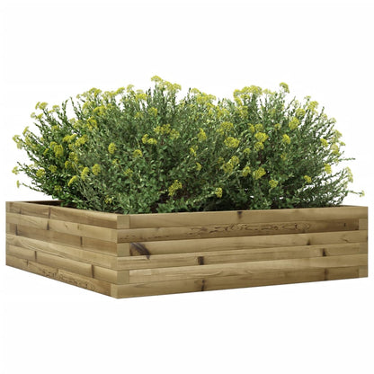 Fioriera da Giardino 90x90x23 cm in Legno di Pino Impregnato