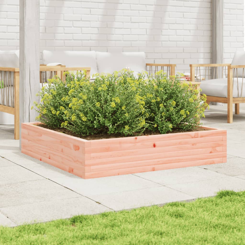 Fioriera da Giardino 110x110x23 cm Legno Massello di Douglas