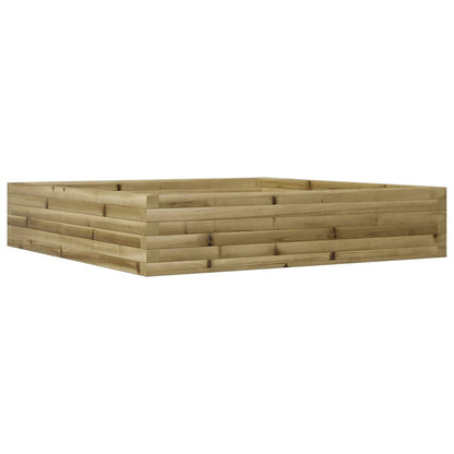Fioriera da Giardino 110x110x23 cm in Legno di Pino Impregnato