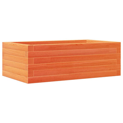 Fioriera Giardino Marrone Cera 70x40x23cm Legno Massello Pino