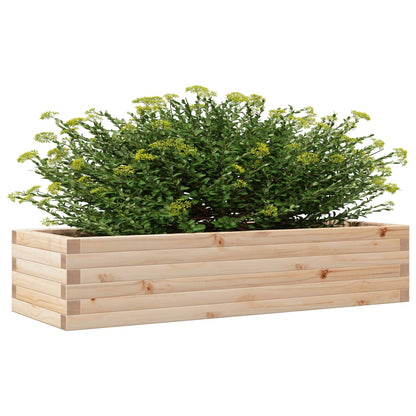 Fioriera da Giardino 110x40x23 cm in Legno Massello di Pino