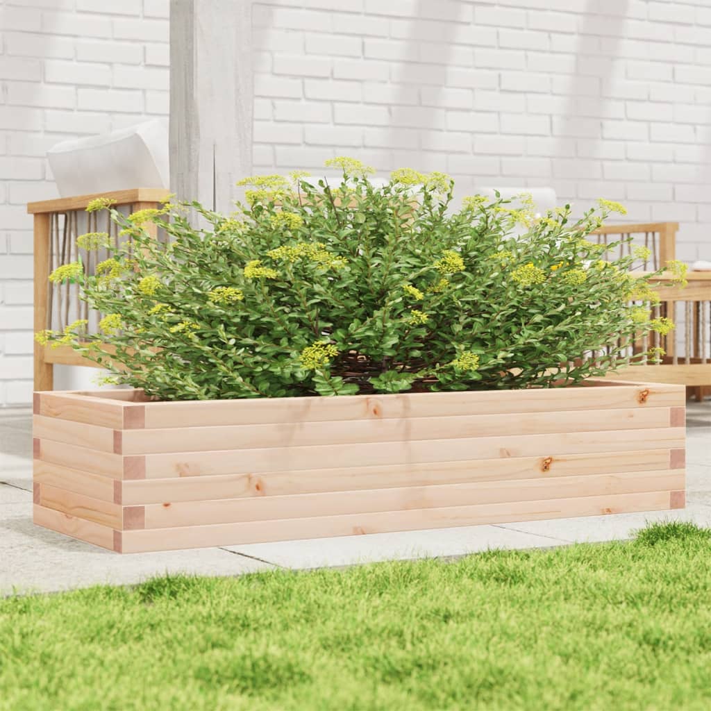 Fioriera da Giardino 110x40x23 cm in Legno Massello di Pino