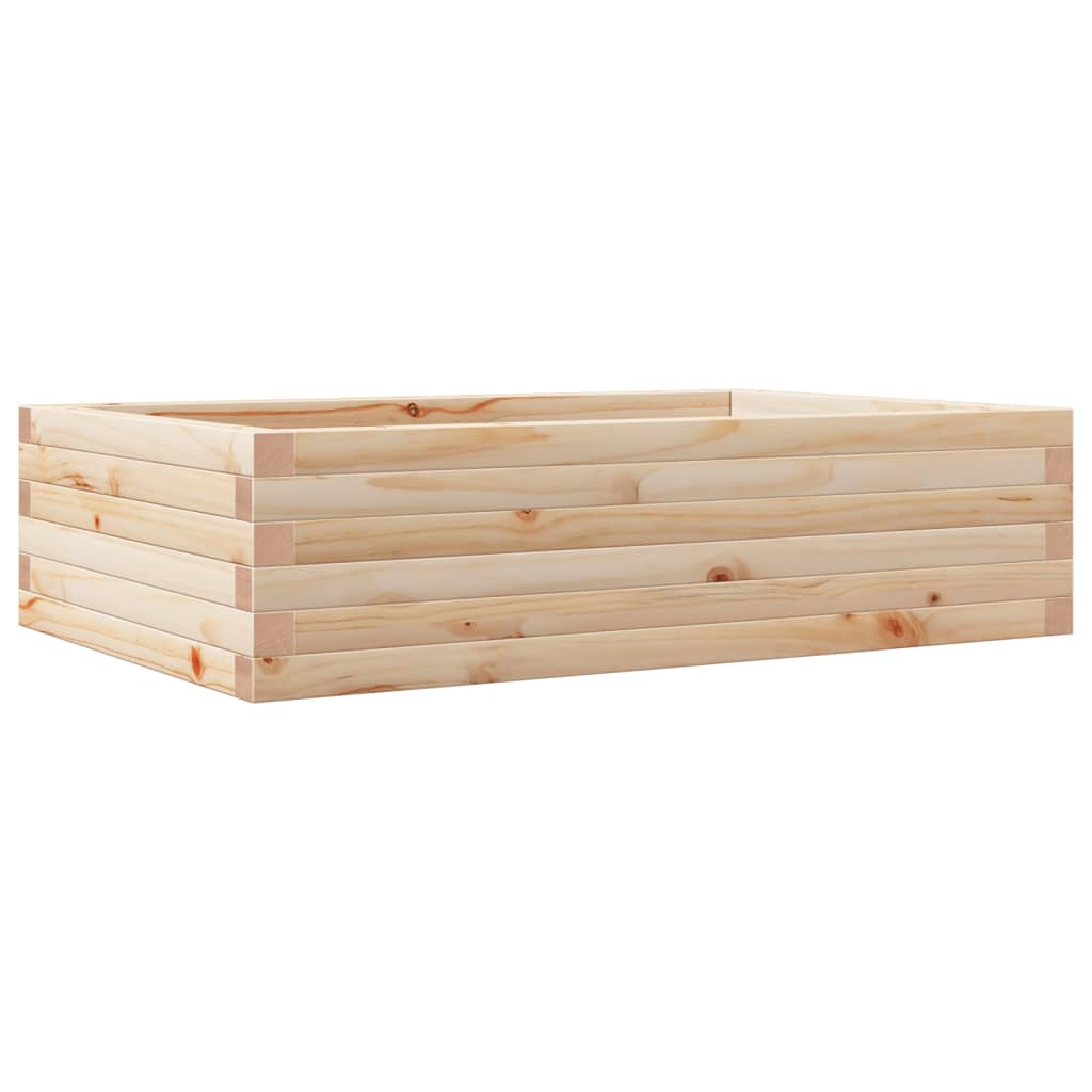 Fioriera da Giardino 90x60x23 cm in Legno Massello di Pino