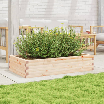 Fioriera da Giardino 110x60x23 cm in Legno Massello di Pino