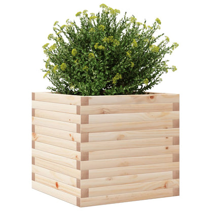 Fioriera da Giardino 50x50x45,5 cm in Legno Massello di Pino
