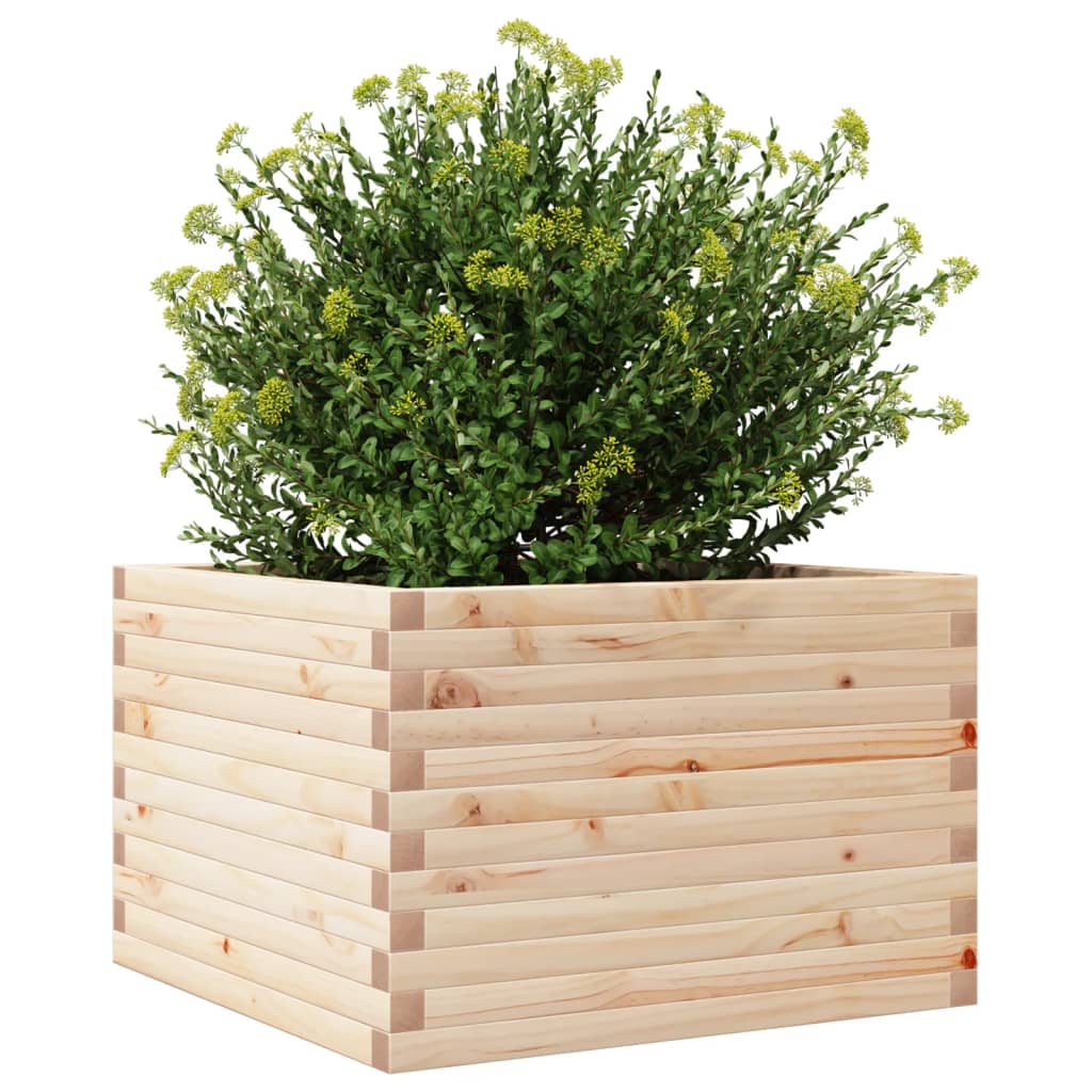 Fioriera da Giardino 70x70x45,5 cm in Legno Massello di Pino