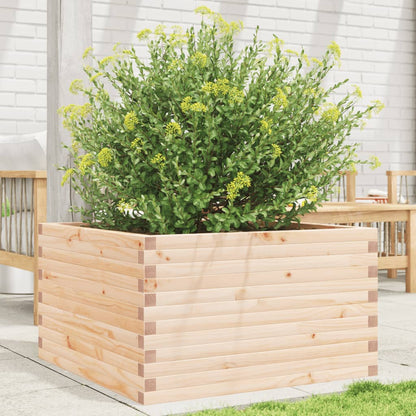 Fioriera da Giardino 80x80x45,5 cm in Legno Massello di Pino