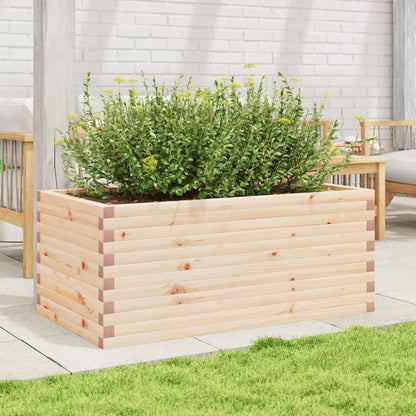 Fioriera da Giardino 110x60x45,5 cm in Legno Massello di Pino