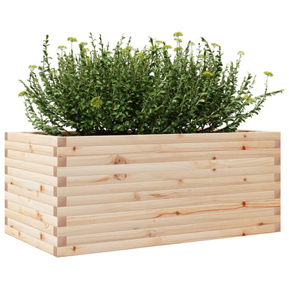 Fioriera da Giardino 110x60x45,5 cm in Legno Massello di Pino