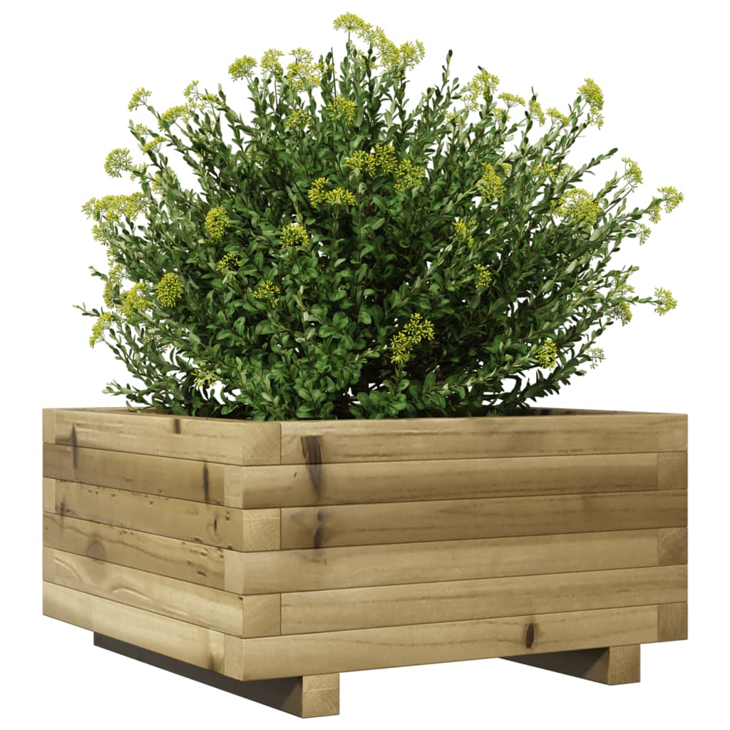 Fioriera da Giardino 50x50x26,5 cm in Legno di Pino Impregnato