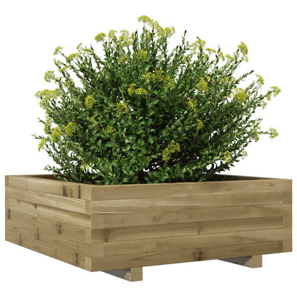 Fioriera da Giardino 70x70x26,5 cm in Legno di Pino Impregnato