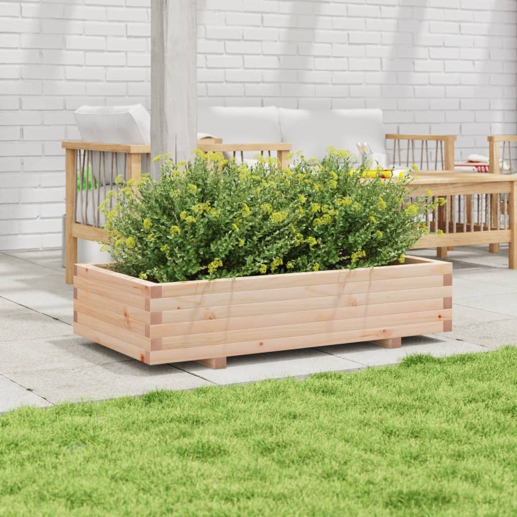 Fioriera da Giardino 110x60x26,5 cm in Legno Massello di Pino