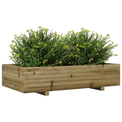 Fioriera da Giardino 110x60x26,5 cm in Legno di Pino Impregnato