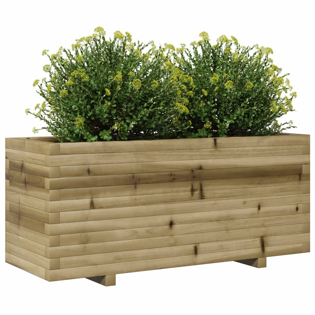 Fioriera da Giardino 110x40x49,5 cm in Legno di Pino Impregnato