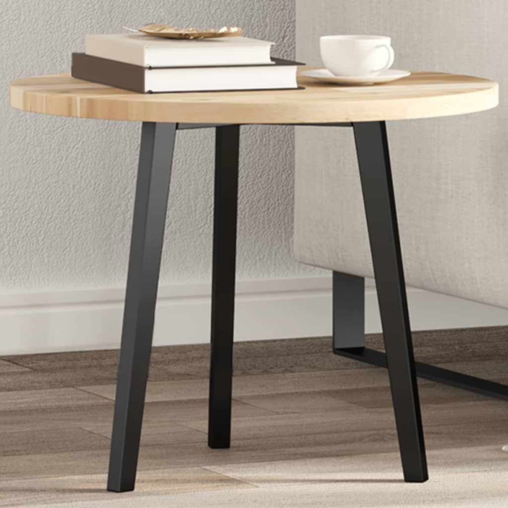 Piano Tavolo Rotondo Ã˜50x2 cm in Legno Massello di Acacia