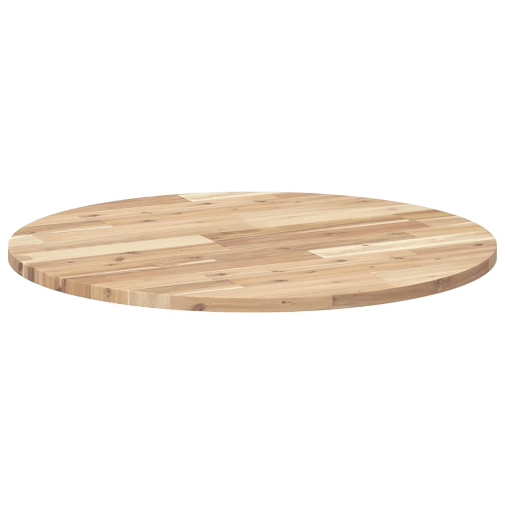 Piano Tavolo Rotondo ÃƒËœ70x2 cm in Legno Massello di Acacia