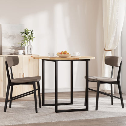 Piano Tavolo Rotondo Ã˜90x2 cm in Legno Massello di Acacia