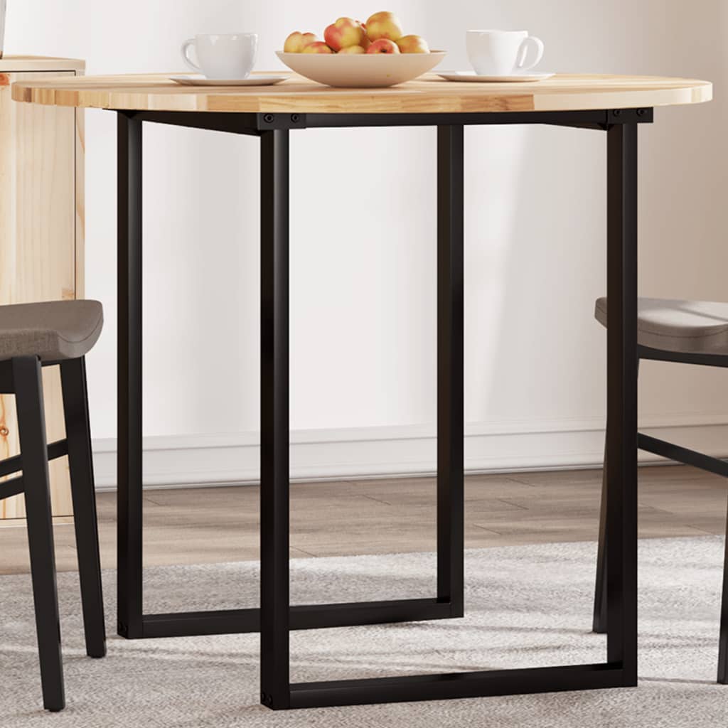Piano Tavolo Rotondo Ã˜90x2 cm in Legno Massello di Acacia