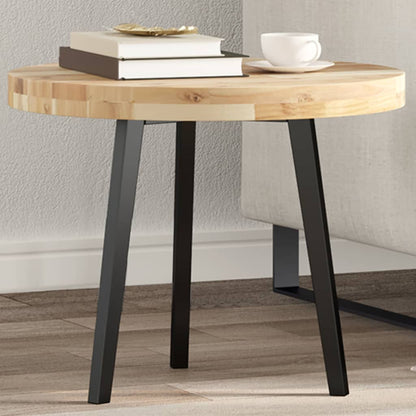 Piano Tavolo Rotondo Ã˜50x4 cm in Legno Massello di Acacia