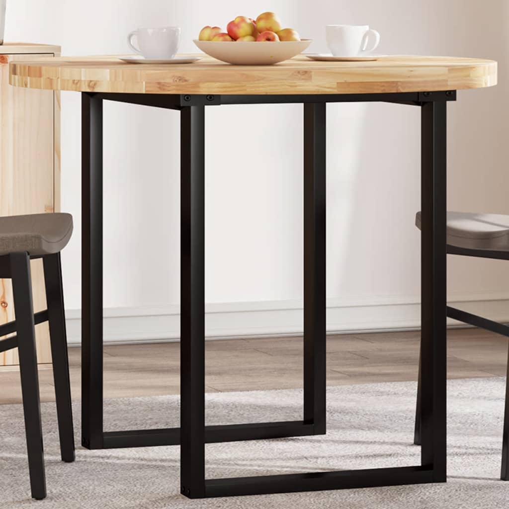 Piano Tavolo Rotondo Ã˜90x4 cm in Legno Massello di Acacia