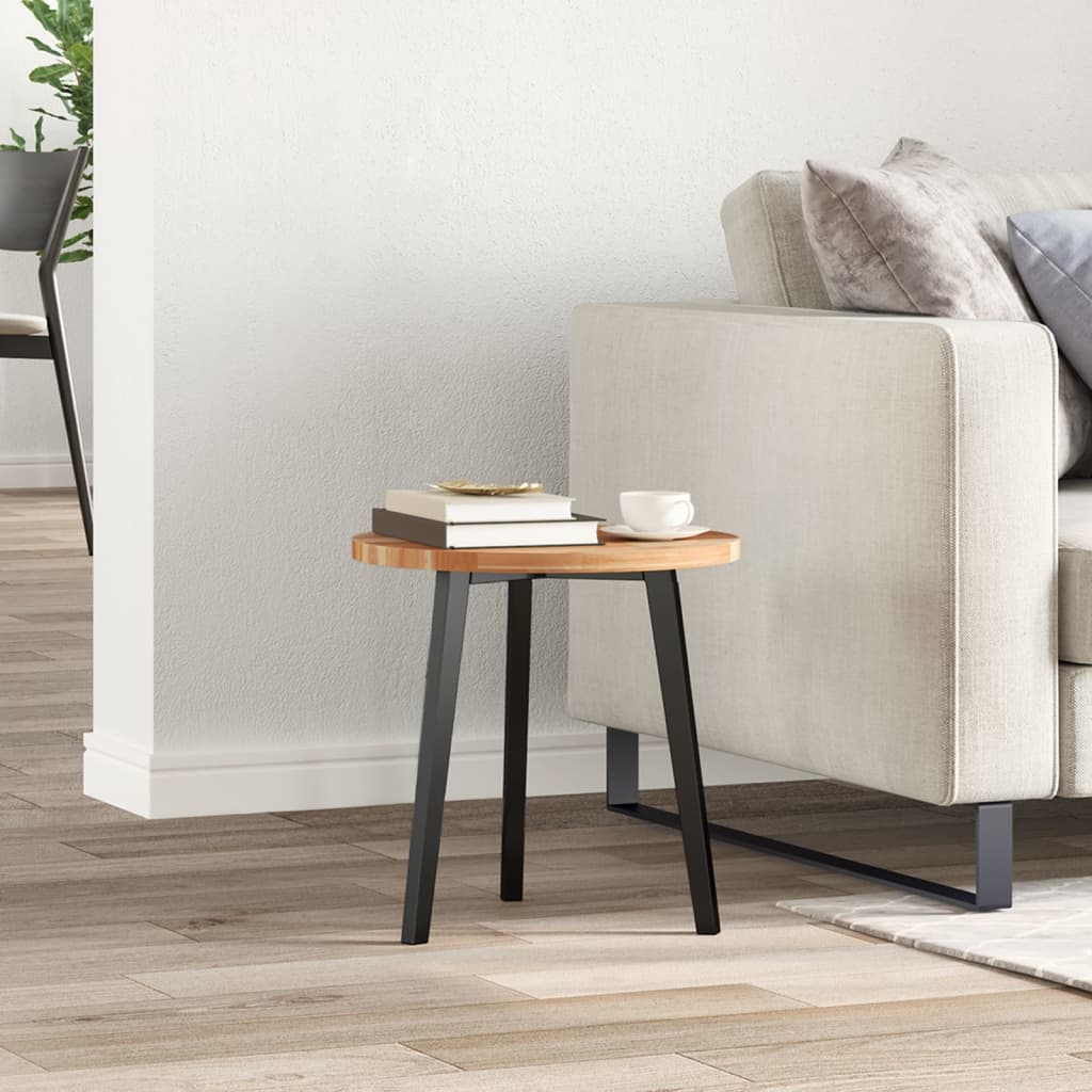 Piano Tavolo Rotondo Ã˜40x2 cm in Legno Massello di Acacia