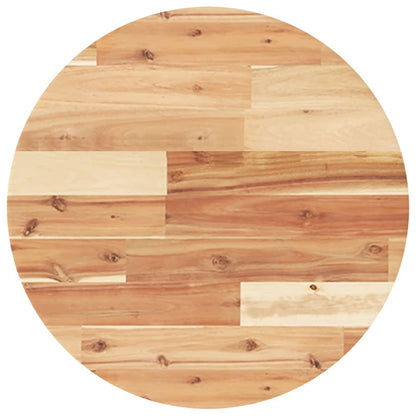Piano Tavolo Rotondo Ã˜50x2 cm in Legno Massello di Acacia