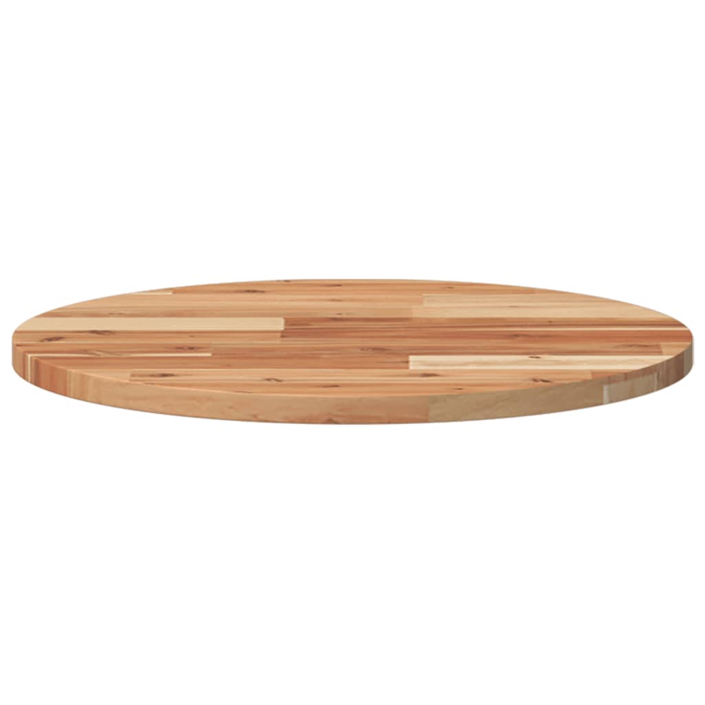 Piano Tavolo Rotondo Ã˜50x2 cm in Legno Massello di Acacia