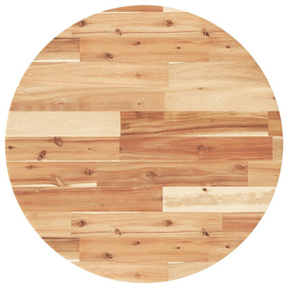 Piano Tavolo Rotondo ÃƒËœ60x2 cm in Legno Massello di Acacia