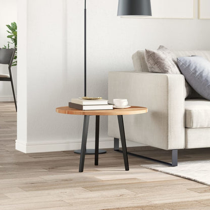 Piano Tavolo Rotondo ÃƒËœ60x2 cm in Legno Massello di Acacia