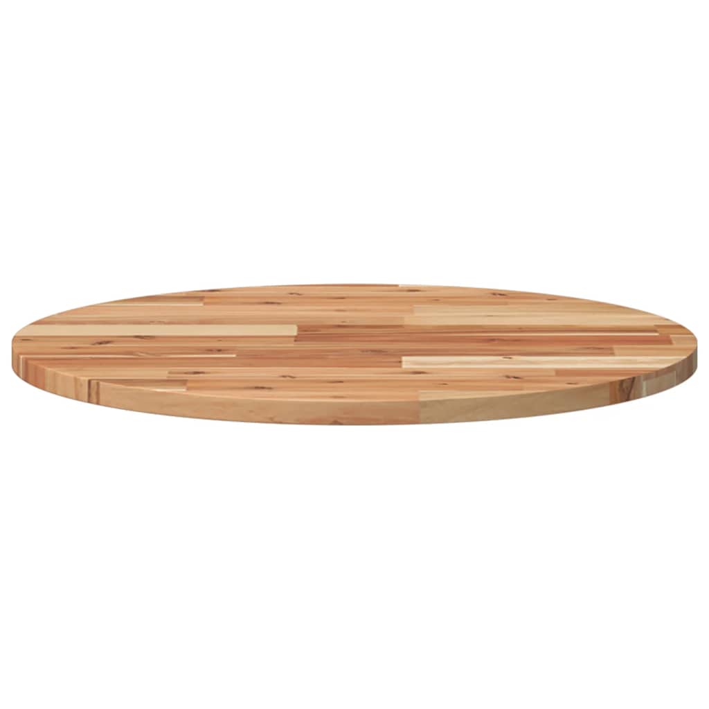 Piano Tavolo Rotondo ÃƒËœ60x2 cm in Legno Massello di Acacia