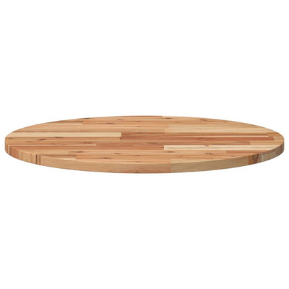 Piano Tavolo Rotondo ÃƒËœ60x2 cm in Legno Massello di Acacia