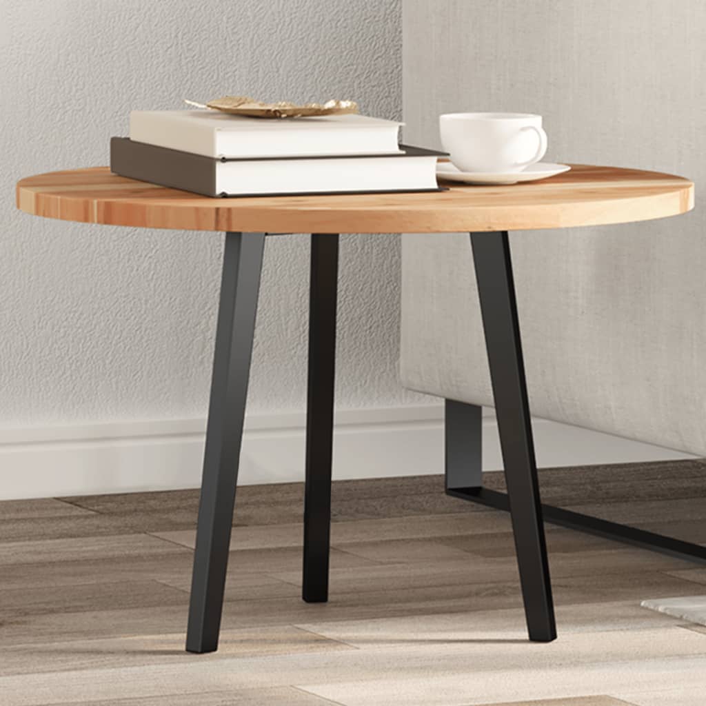 Piano Tavolo Rotondo ÃƒËœ60x2 cm in Legno Massello di Acacia
