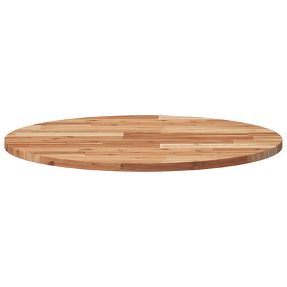 Piano Tavolo Rotondo Ã˜70x2 cm in Legno Massello di Acacia