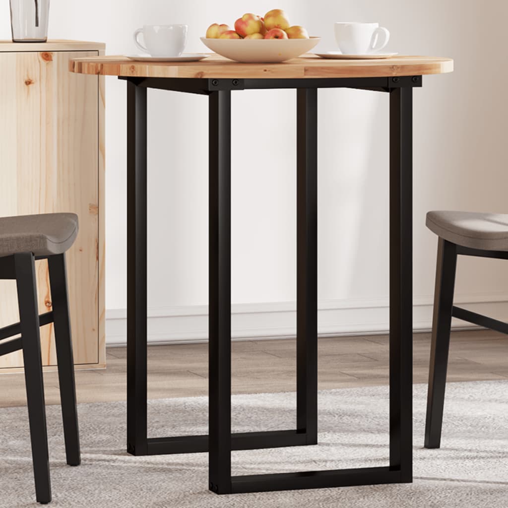 Piano Tavolo Rotondo Ã˜70x2 cm in Legno Massello di Acacia