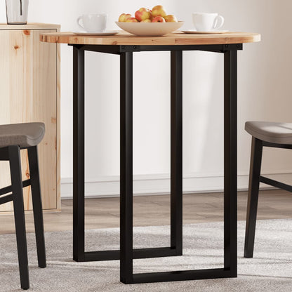 Piano Tavolo Rotondo Ã˜70x2 cm in Legno Massello di Acacia