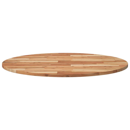 Piano Tavolo Rotondo Ã˜90x2 cm in Legno Massello di Acacia