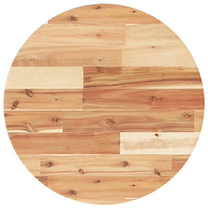 Piano Tavolo Rotondo Ã˜50x4 cm in Legno Massello di Acacia