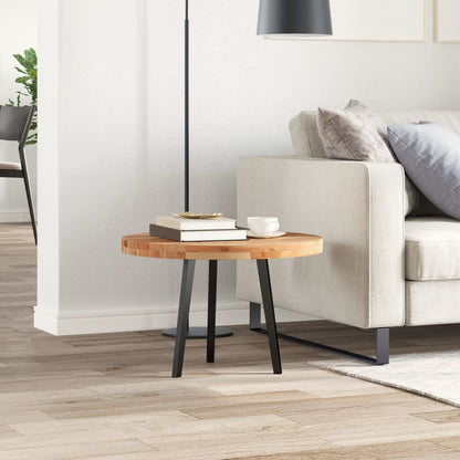Piano Tavolo Rotondo Ã˜60x4 cm in Legno Massello di Acacia