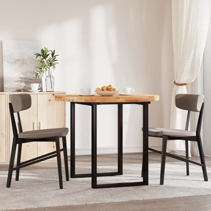 Piano Tavolo Rotondo Ã˜90x4 cm in Legno Massello di Acacia