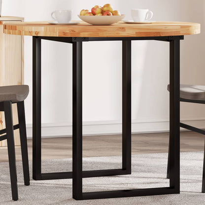 Piano Tavolo Rotondo Ã˜90x4 cm in Legno Massello di Acacia