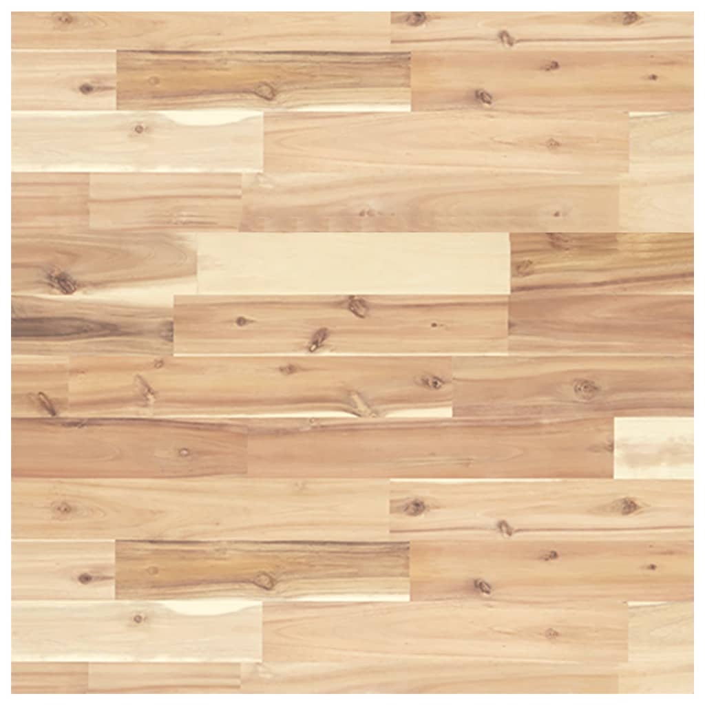 Piano Tavolo Quadrato 60x60x2 cm in Legno Massello di Acacia