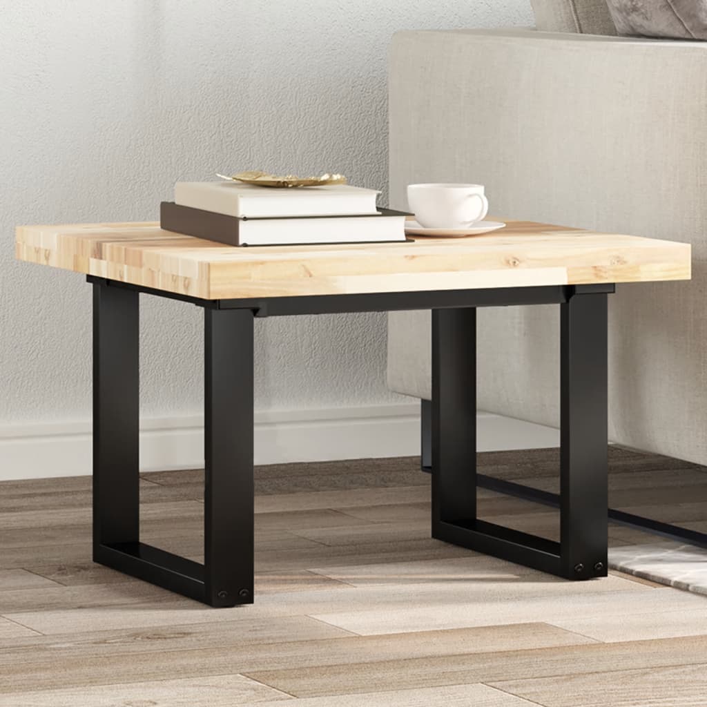 Piano Tavolo Quadrato 60x60x4 cm in Legno Massello di Acacia