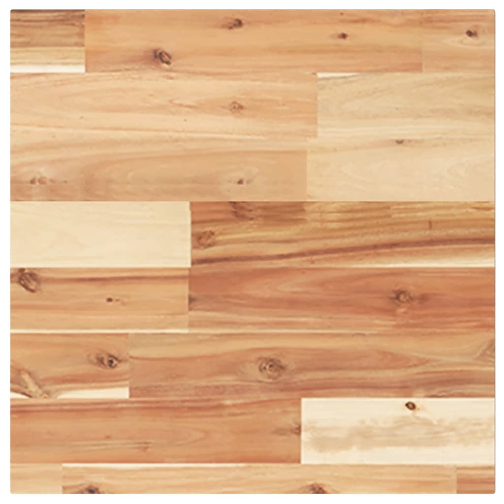 Piano Tavolo Quadrato 40x40x2 cm in Legno Massello di Acacia