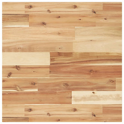 Piano Tavolo Quadrato 50x50x2 cm in Legno Massello di Acacia